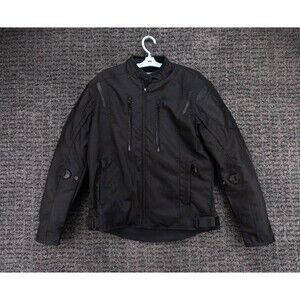 BiLT Evolution Jacket Mens Medium Black Armoured Removeable Liner Biker Riding